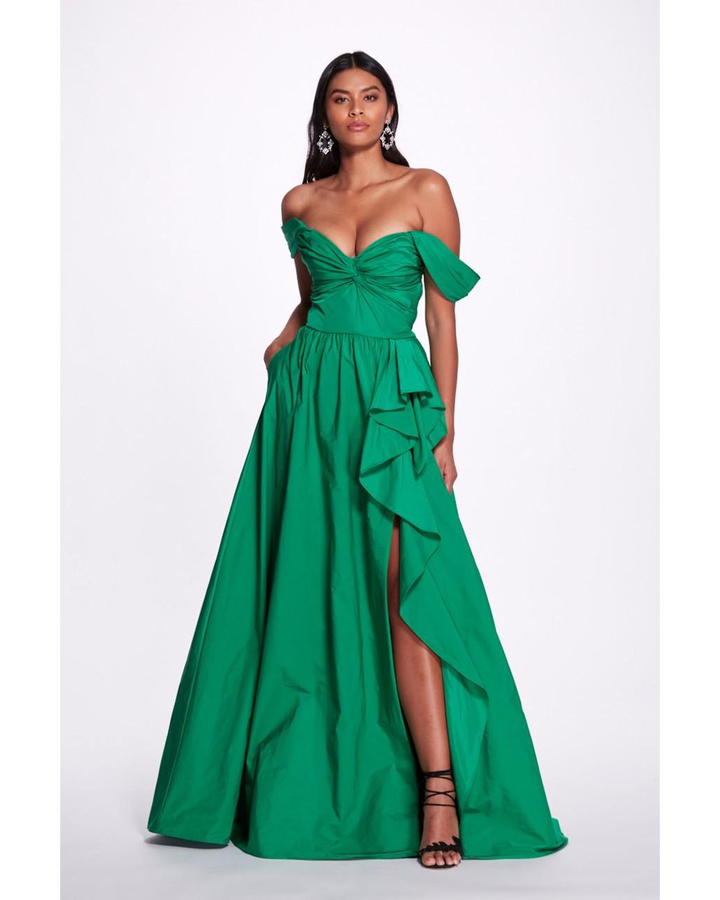 Marchesa notte off the shoulder discount