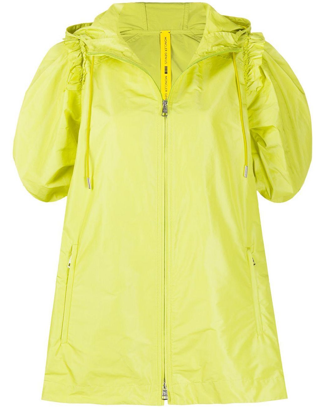 Moncler Synthetic Jacket With Balloon Sleeve in Yellow Lyst