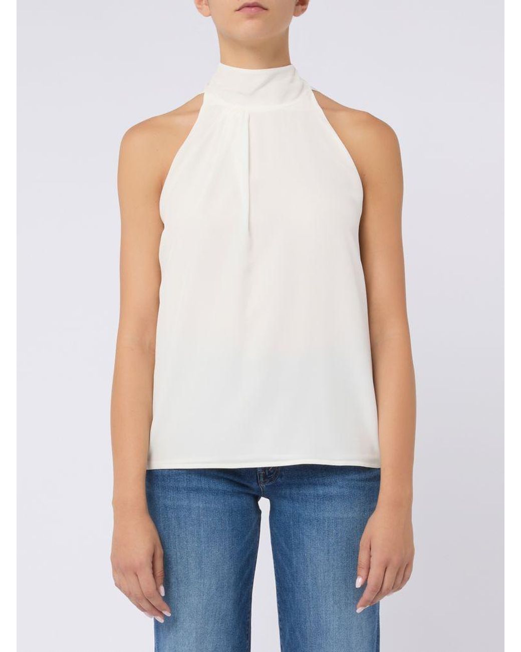 Max Mara White 'Jumbo' Halterneck Top