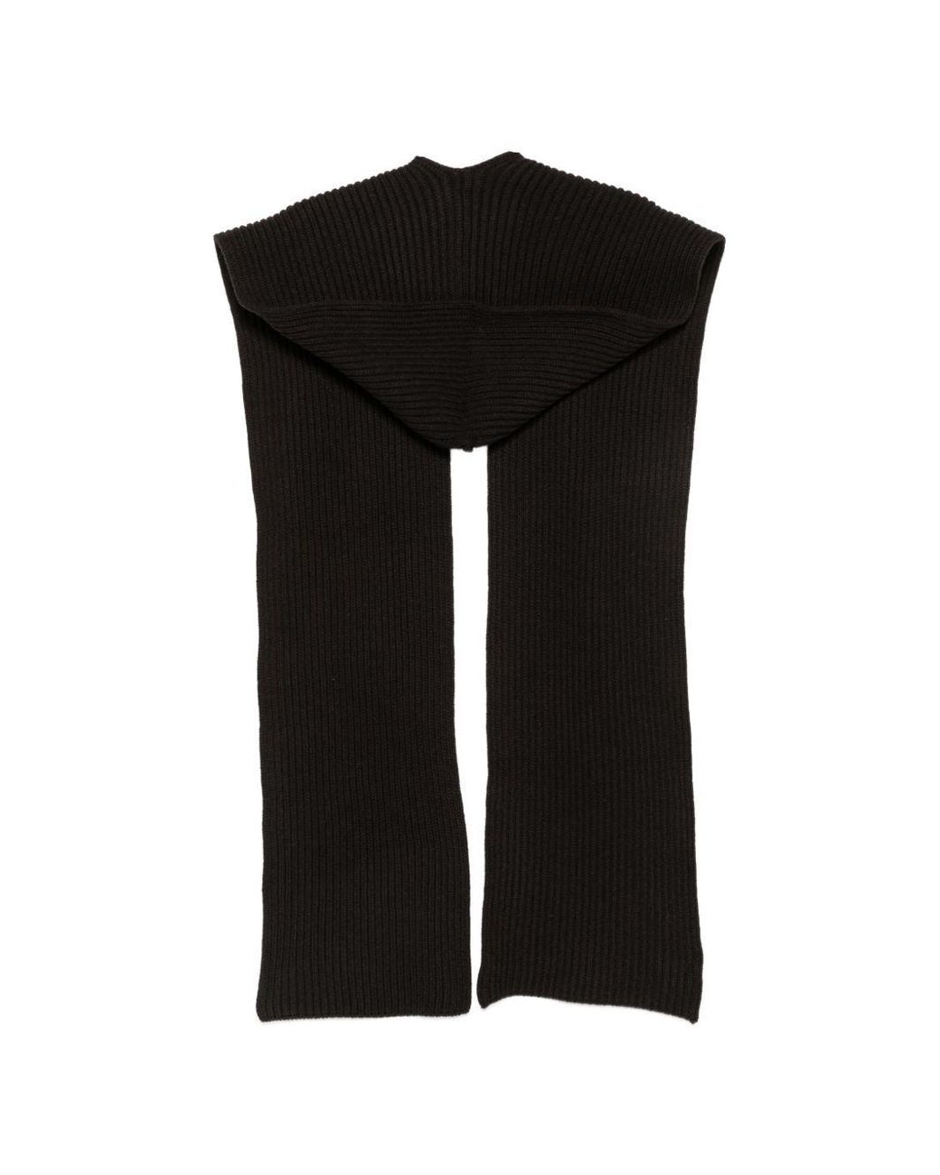 Sciarpa Con Cappuccio Loretta di Soeur in Black