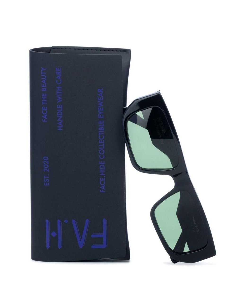 Occhiali Broken Vision Neri di FACE HIDE in Green