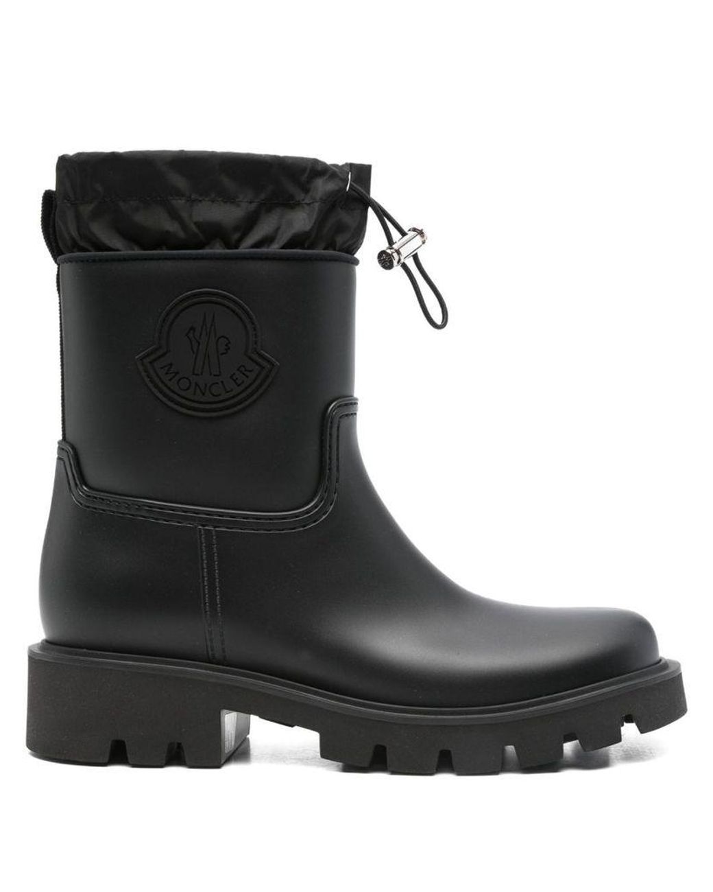 Moncler Black 'Kickstream' Rain Boots