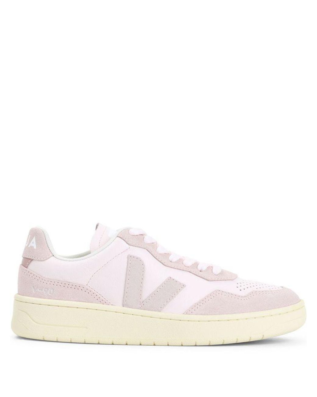Veja Pink And Leather Sneakers