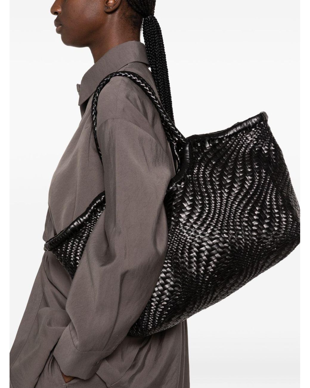 Borsa A Spalla Nuntocket Optica di Dragon Diffusion in Black