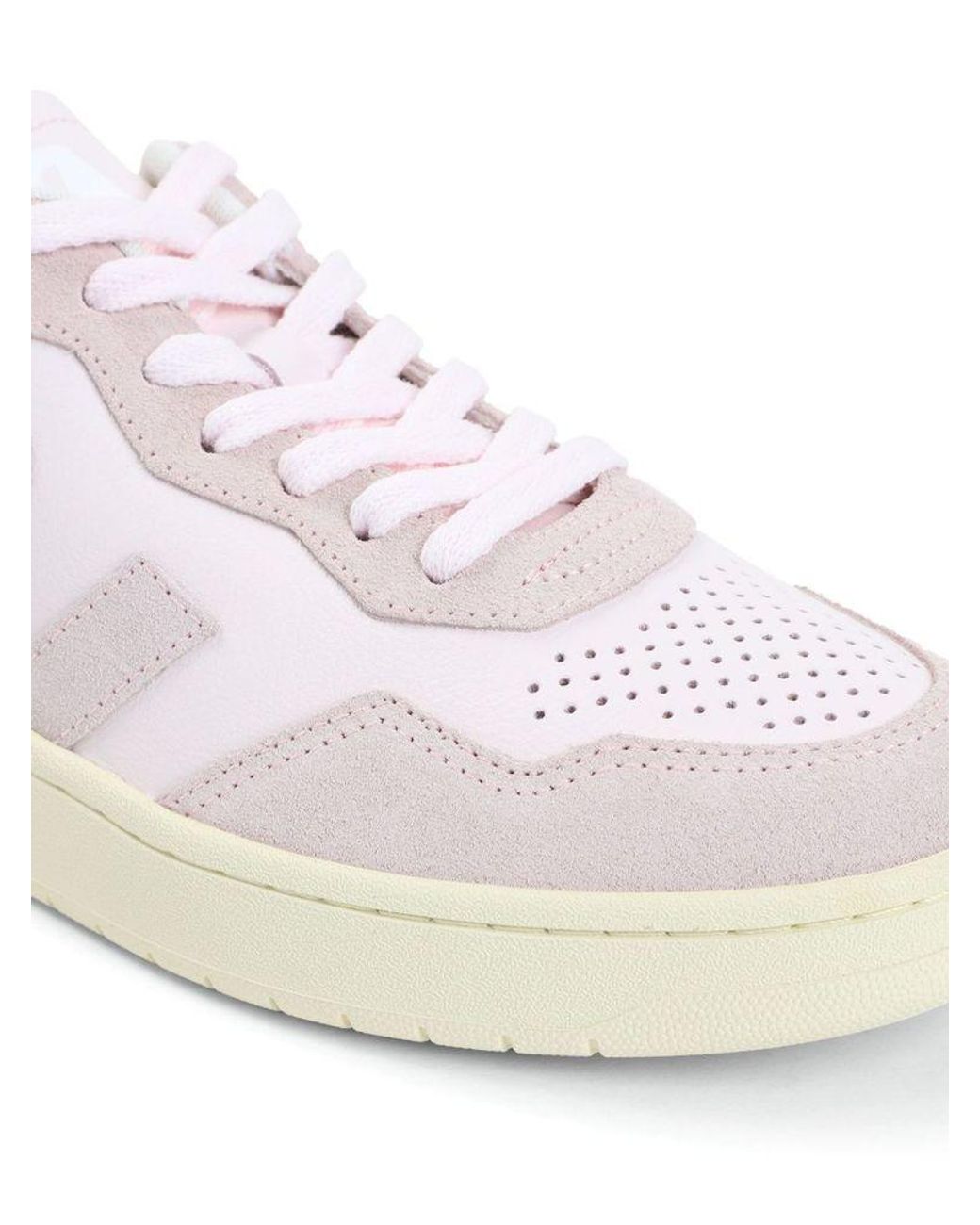 Veja Pink And Leather Sneakers
