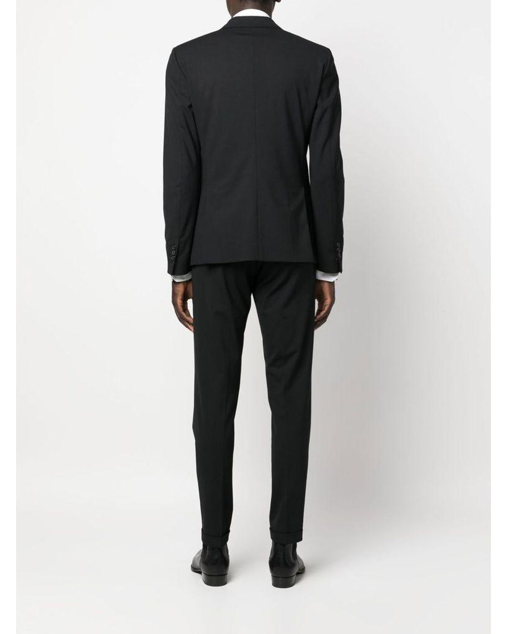 DSquared² Black Two-Piece Single-Breasted Suit for men