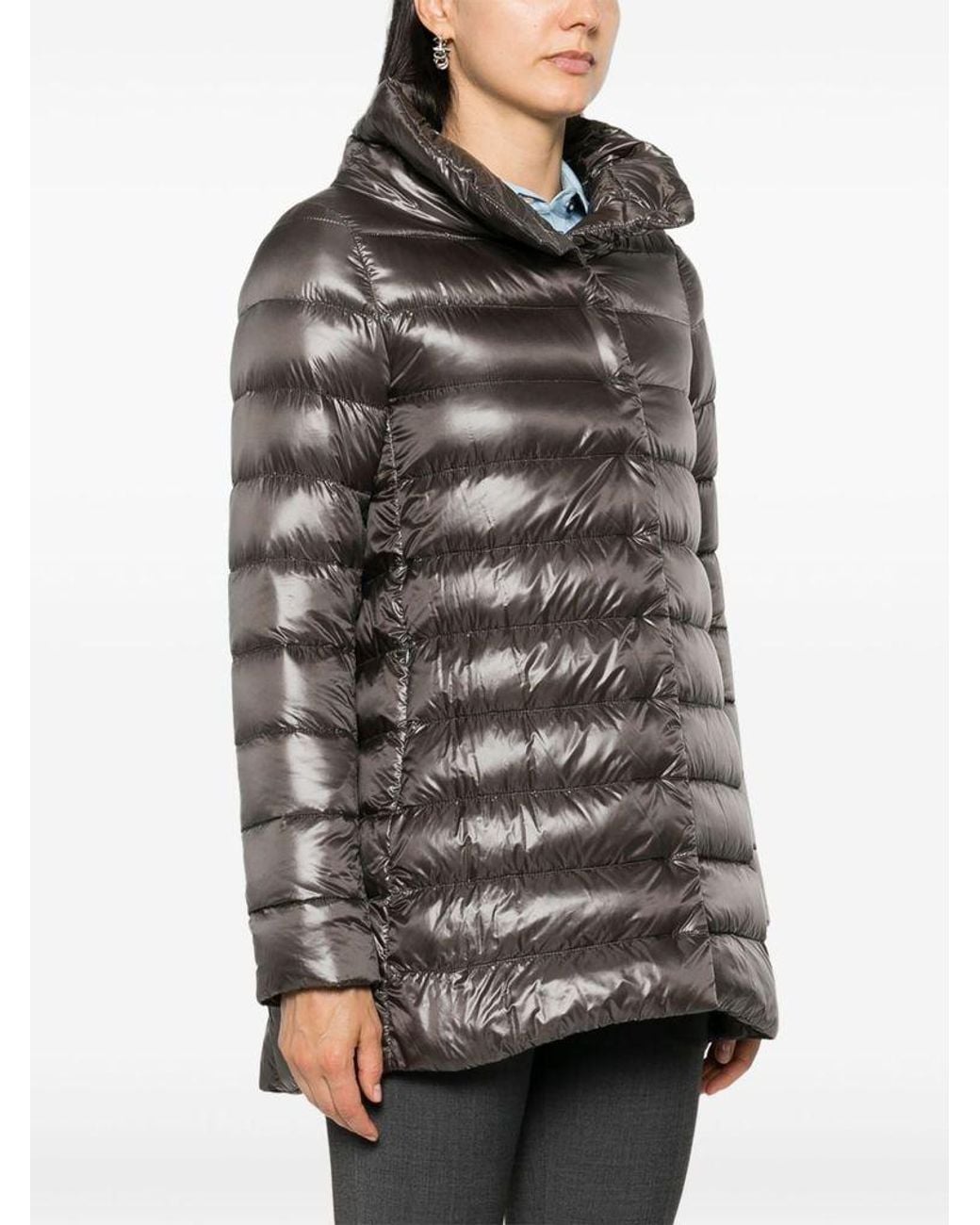 Herno Black Dark A-Shape 'Amelia' Down Jacket