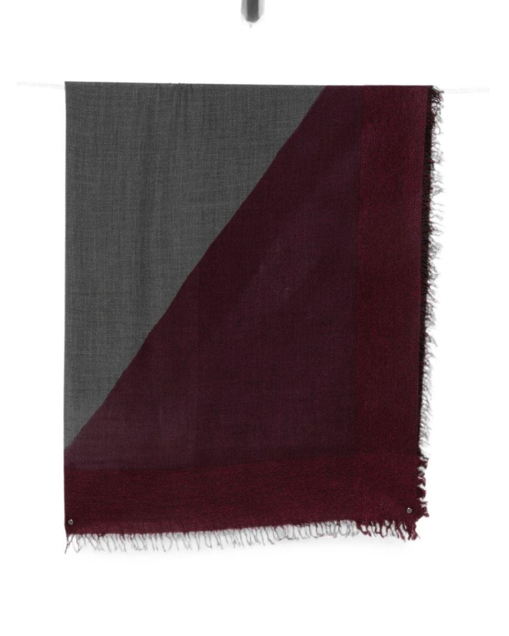 Sciarpa Teodor Bordeaux E Grigia di Faliero Sarti in Purple