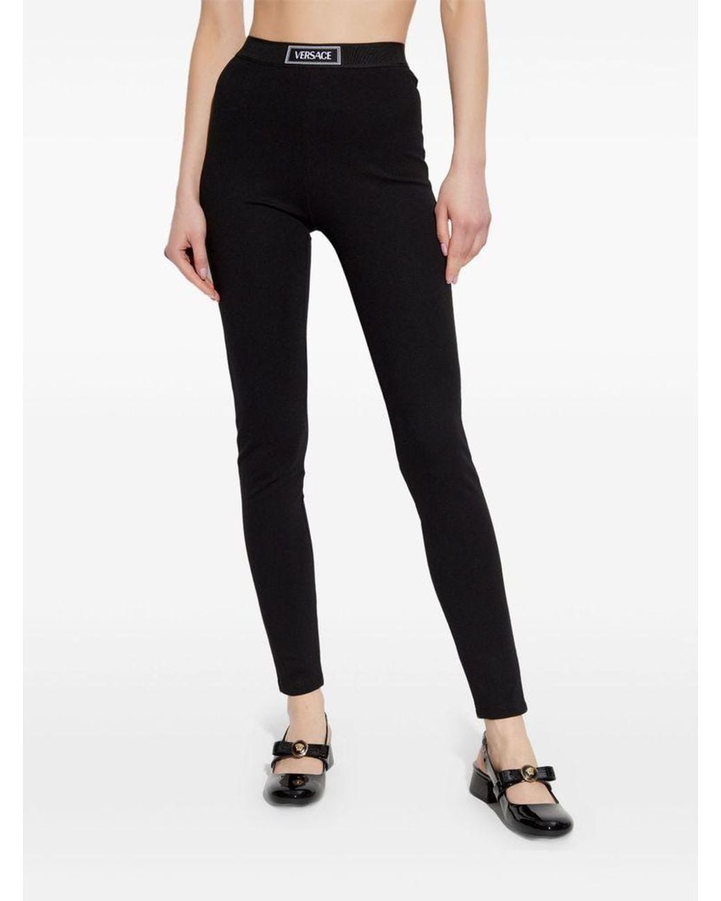 Versace Black Leggings