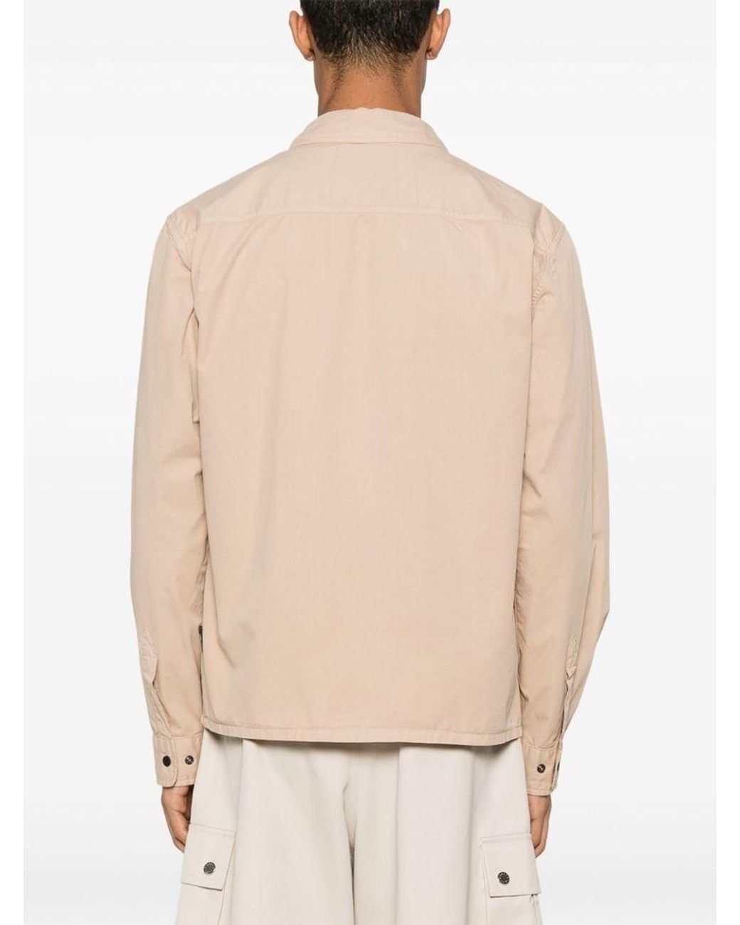 Woolrich Natural Cream Cotton Jacket for men