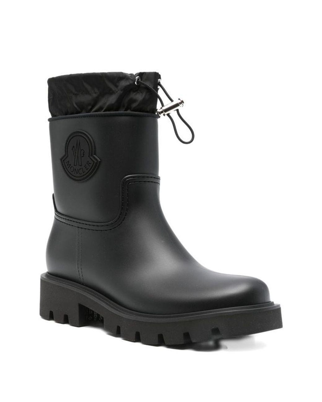 Moncler Black 'Kickstream' Rain Boots