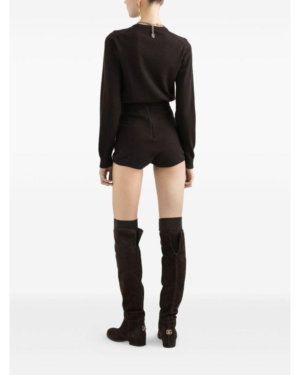 Dolce & Gabbana Black Dolce & Gabbana Cashmere Crewneck Sweater