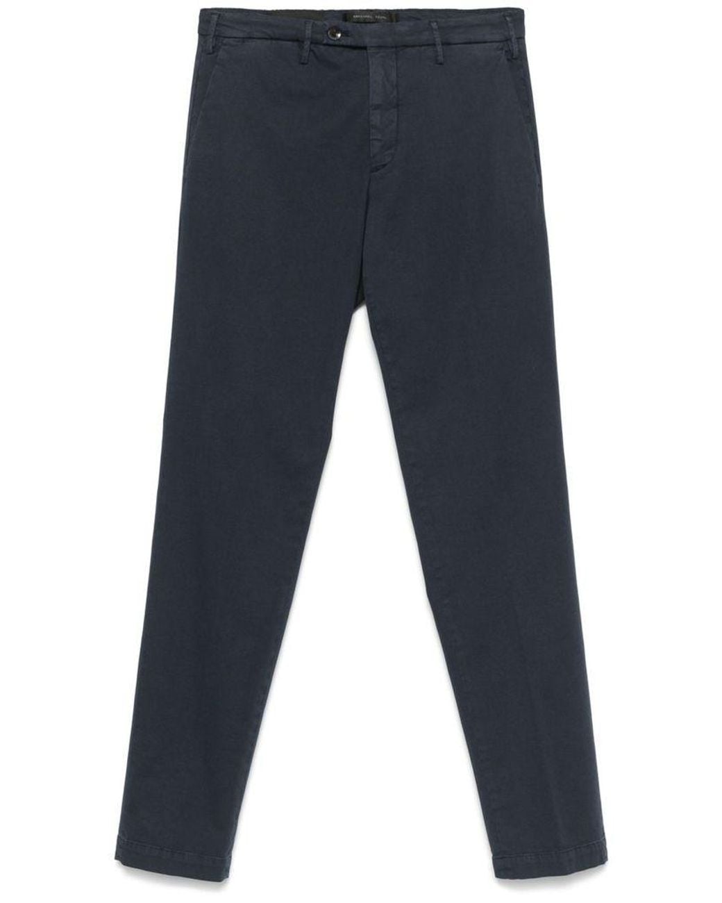 Michael Coal Blue Stretch Trousers for men