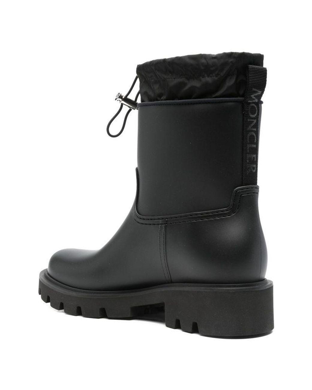 Moncler Black 'Kickstream' Rain Boots