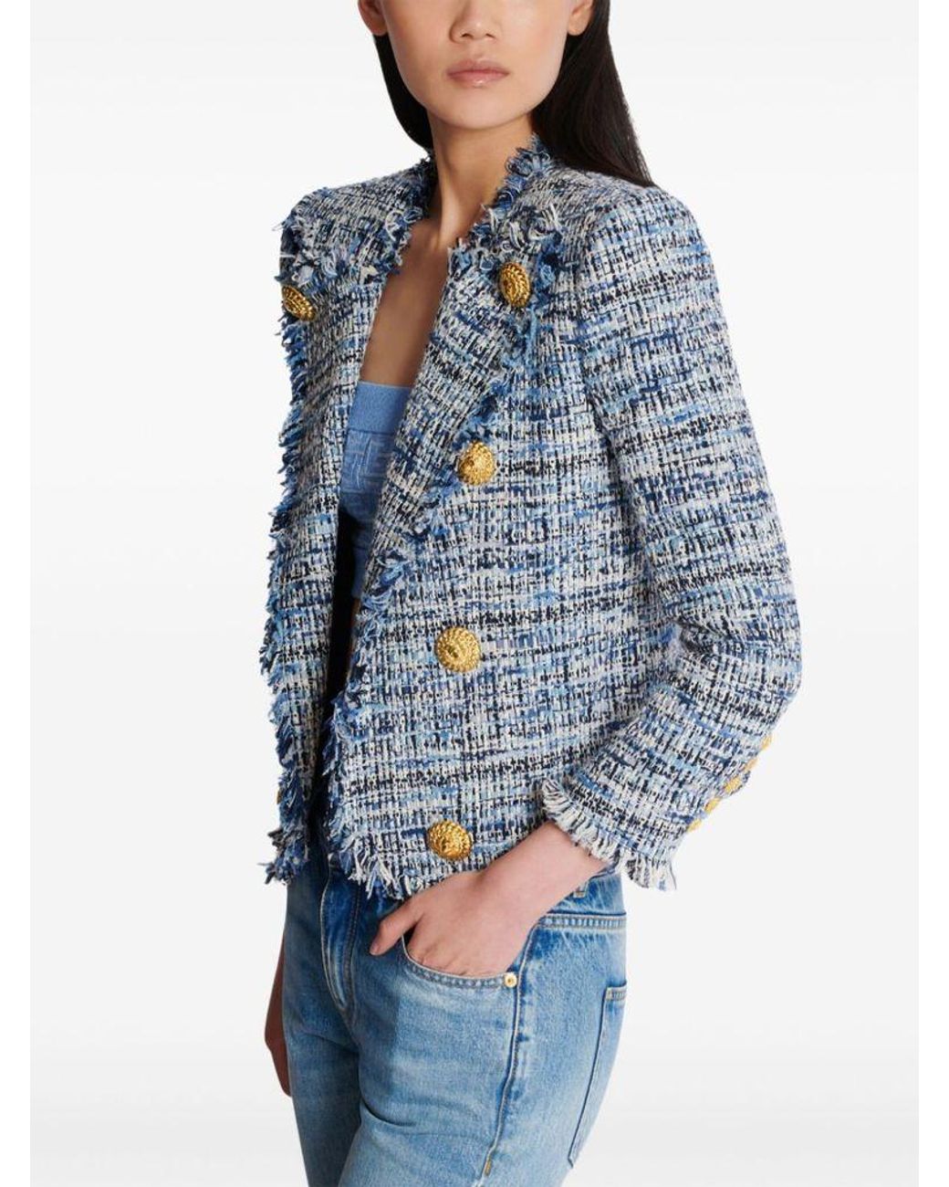Balmain Blue Side To Side' Jacket