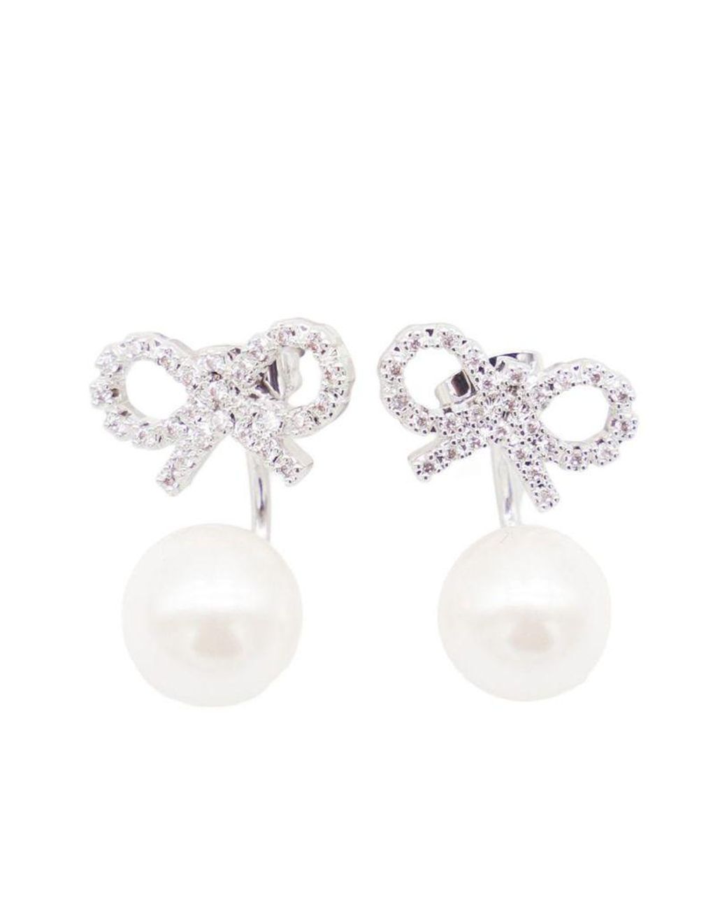 Self-Portrait White Pearl Drop Earrings