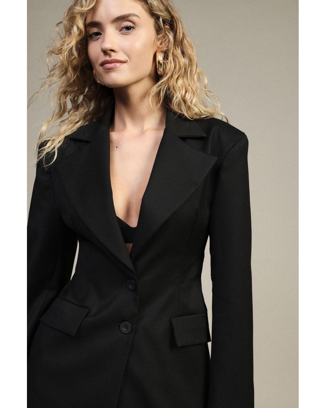 Blazer À Boutons Et Poches À Rabat Dixie en coloris Black