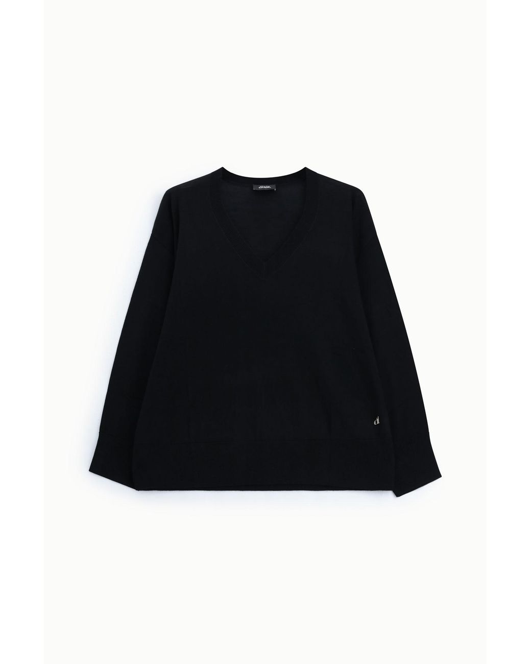Pull Col V À Manches Longues Dixie en coloris Black