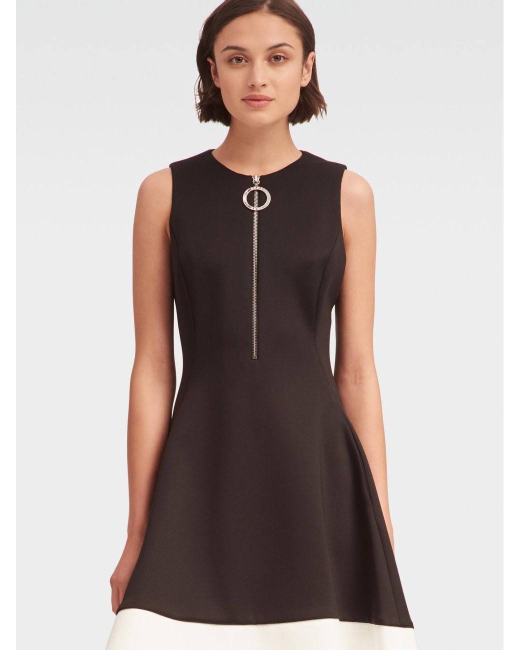 donna karan fit and flare dress