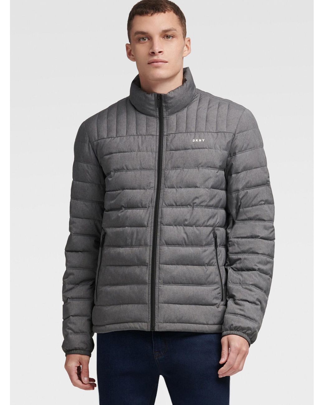 dkny packable quilted jacket