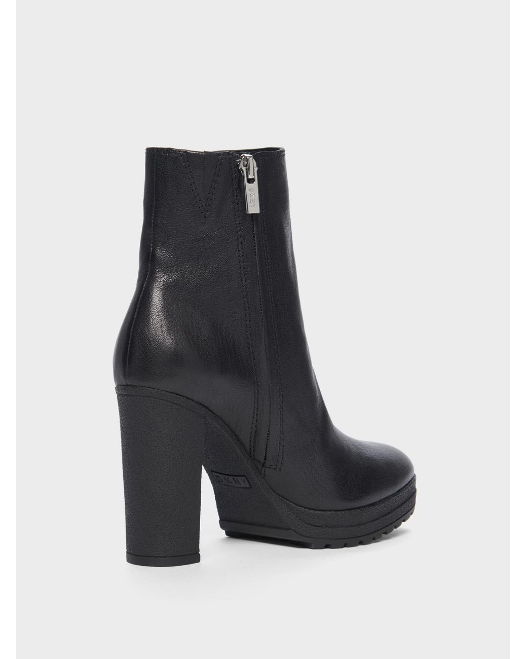 DKNY Tessi Slip-on Bootie in Black | Lyst