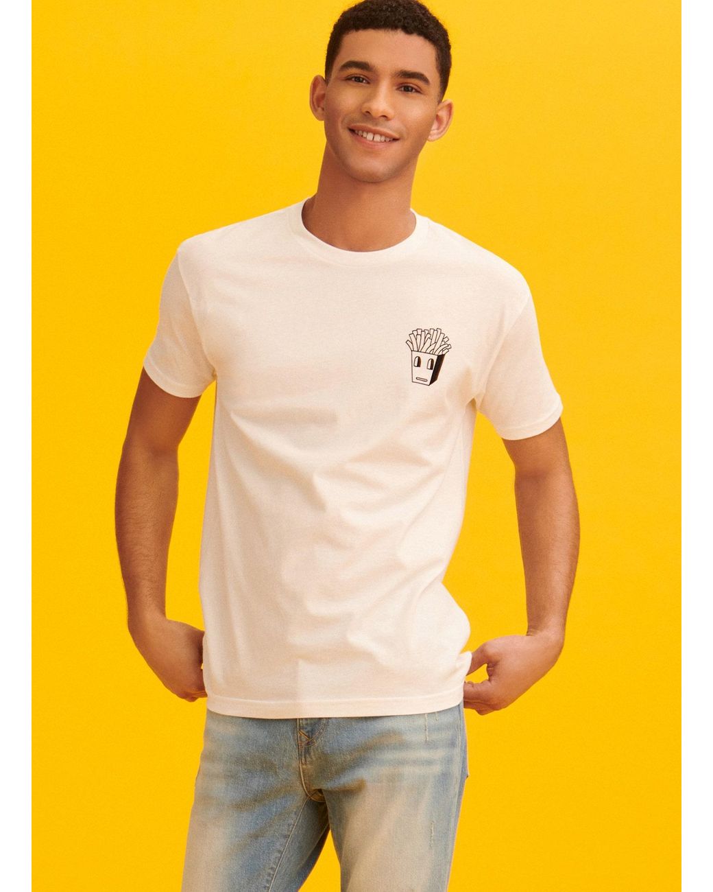 DKNY Jeremyville French Fry T-shirt In 