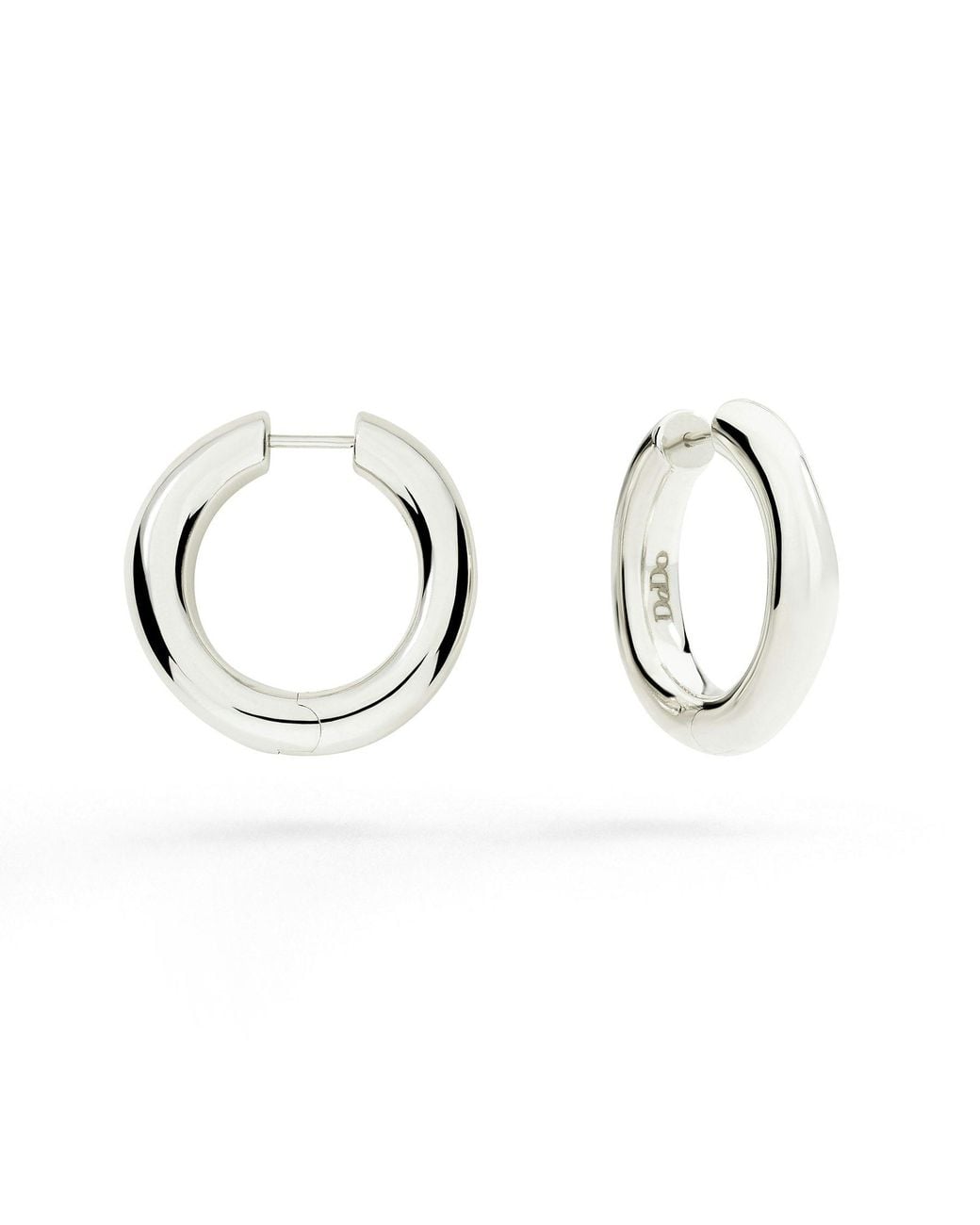 Dodo Metallic Sterling Hoop Earrings