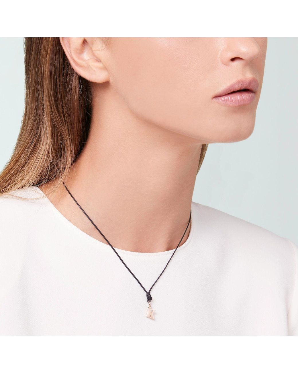 Dodo Metallic Rose Letter K Charm