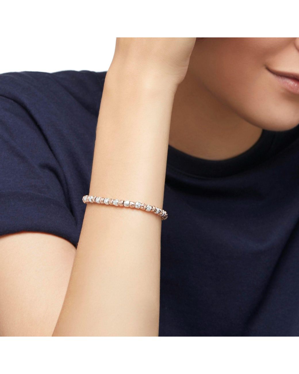 Dodo Metallic Rose Granelli Bracelet