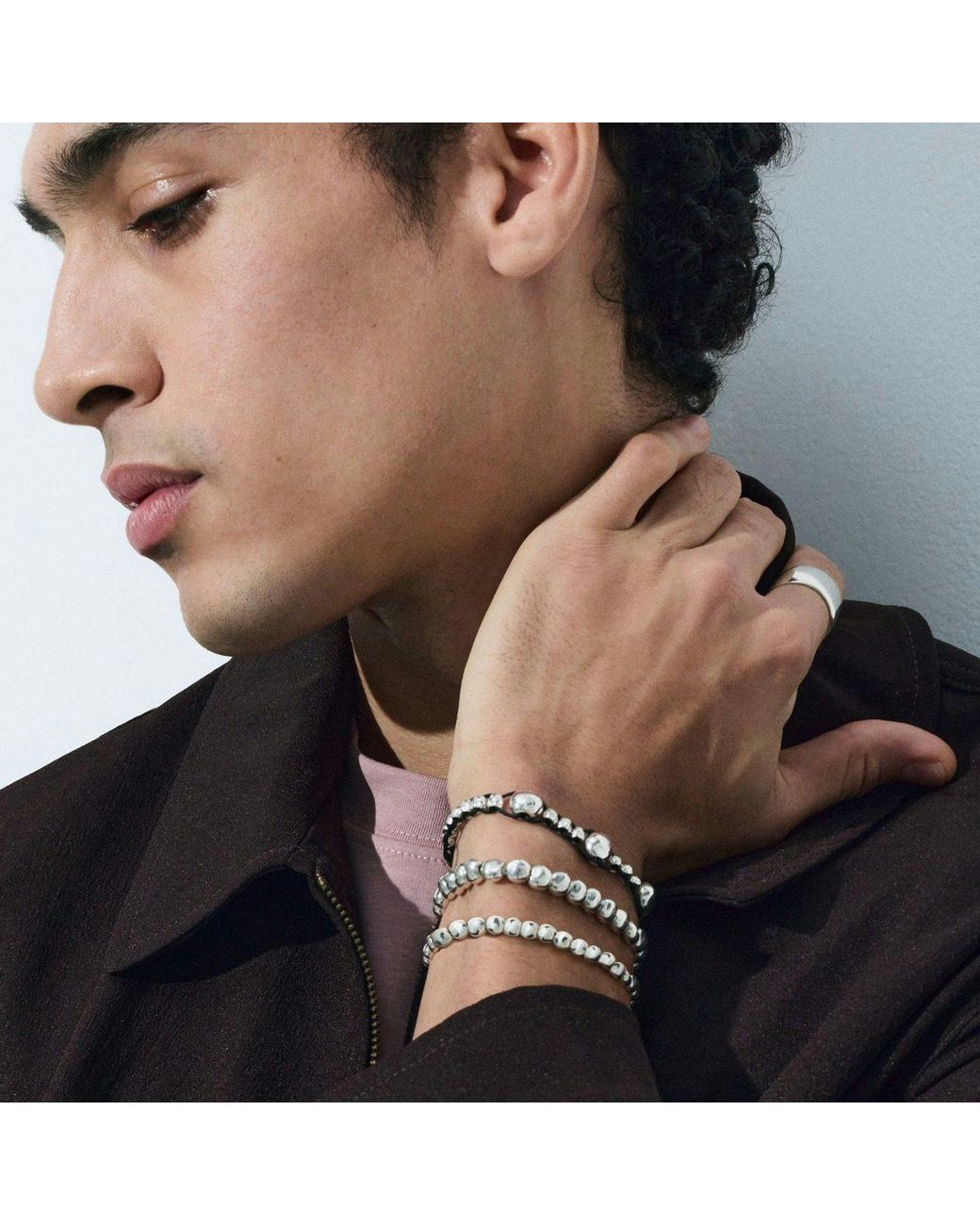 Dodo Metallic Sterling Mini Pepita Bracelet