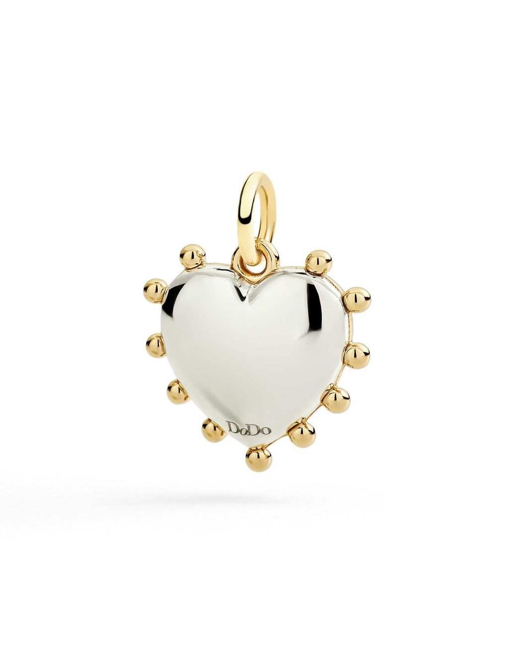 Dodo Green Heart Charm With Malachite
