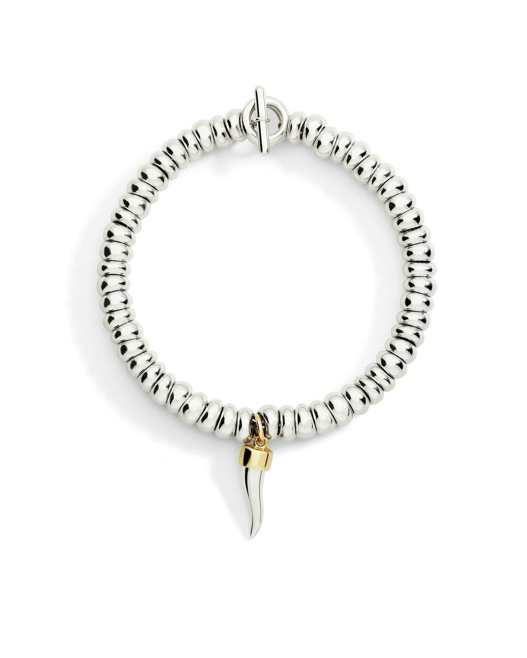 Dodo Metallic Sterling Bold Rondelle Bracelet