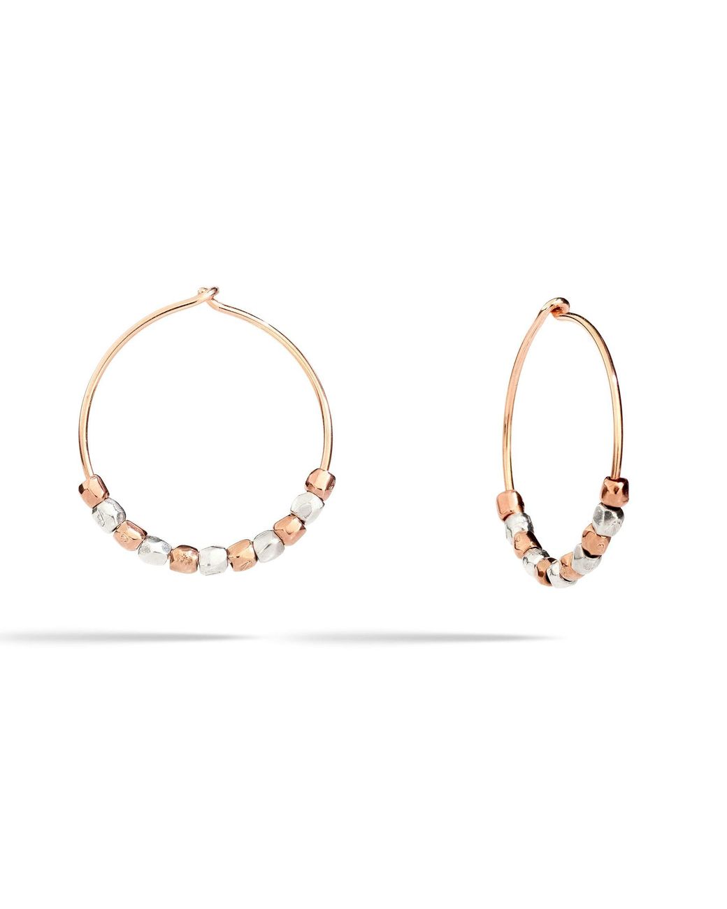 Dodo Metallic Rose Mini Granelli Earrings