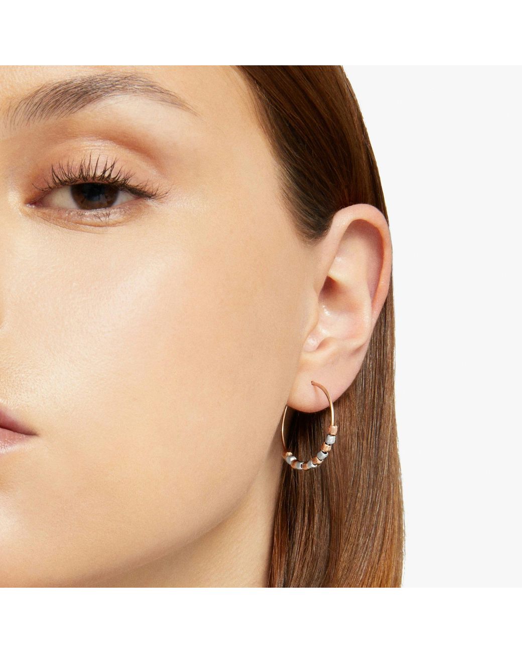 Dodo Metallic Rose Mini Granelli Earrings