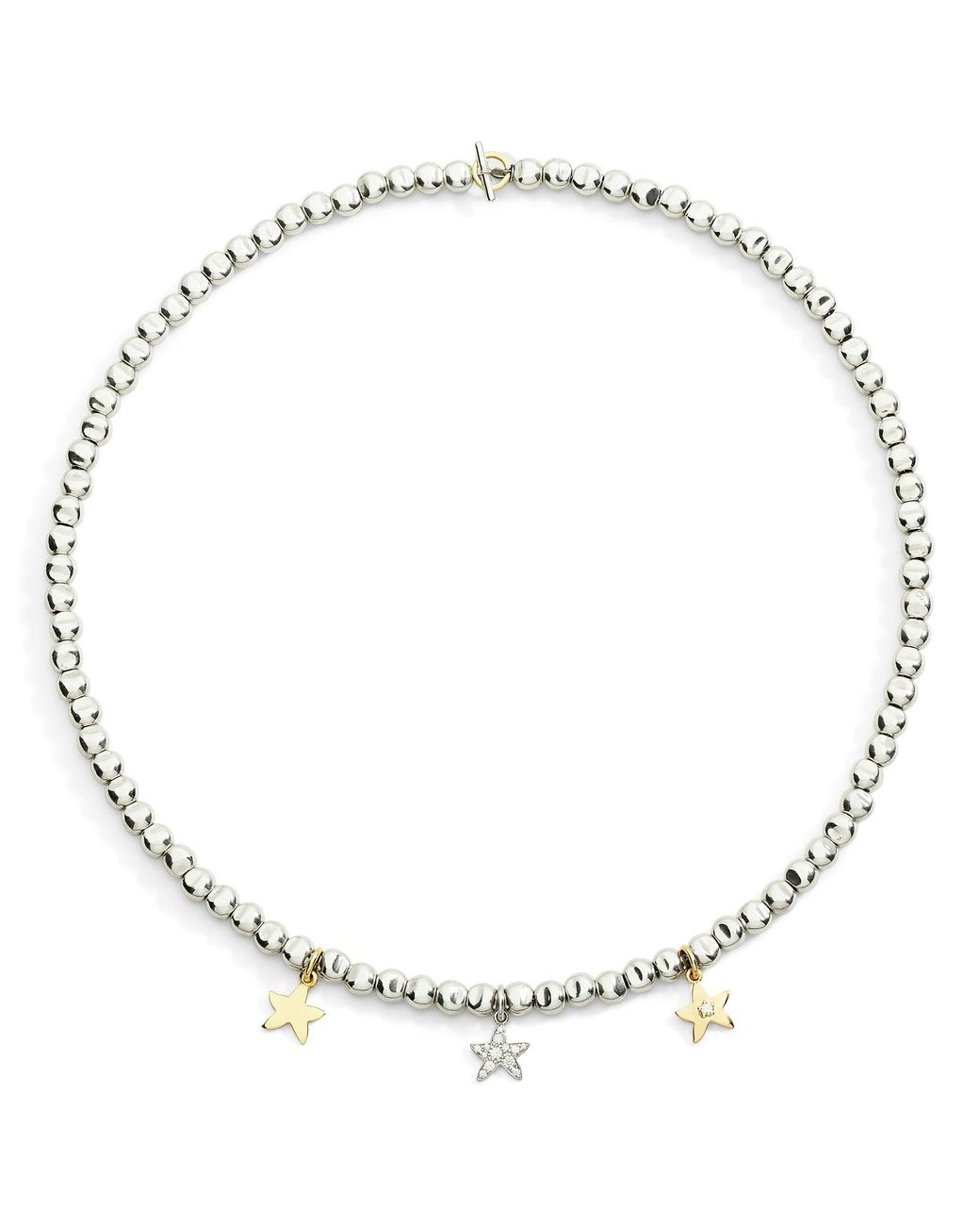 Dodo Metallic Sterling Mini Pepita Necklace