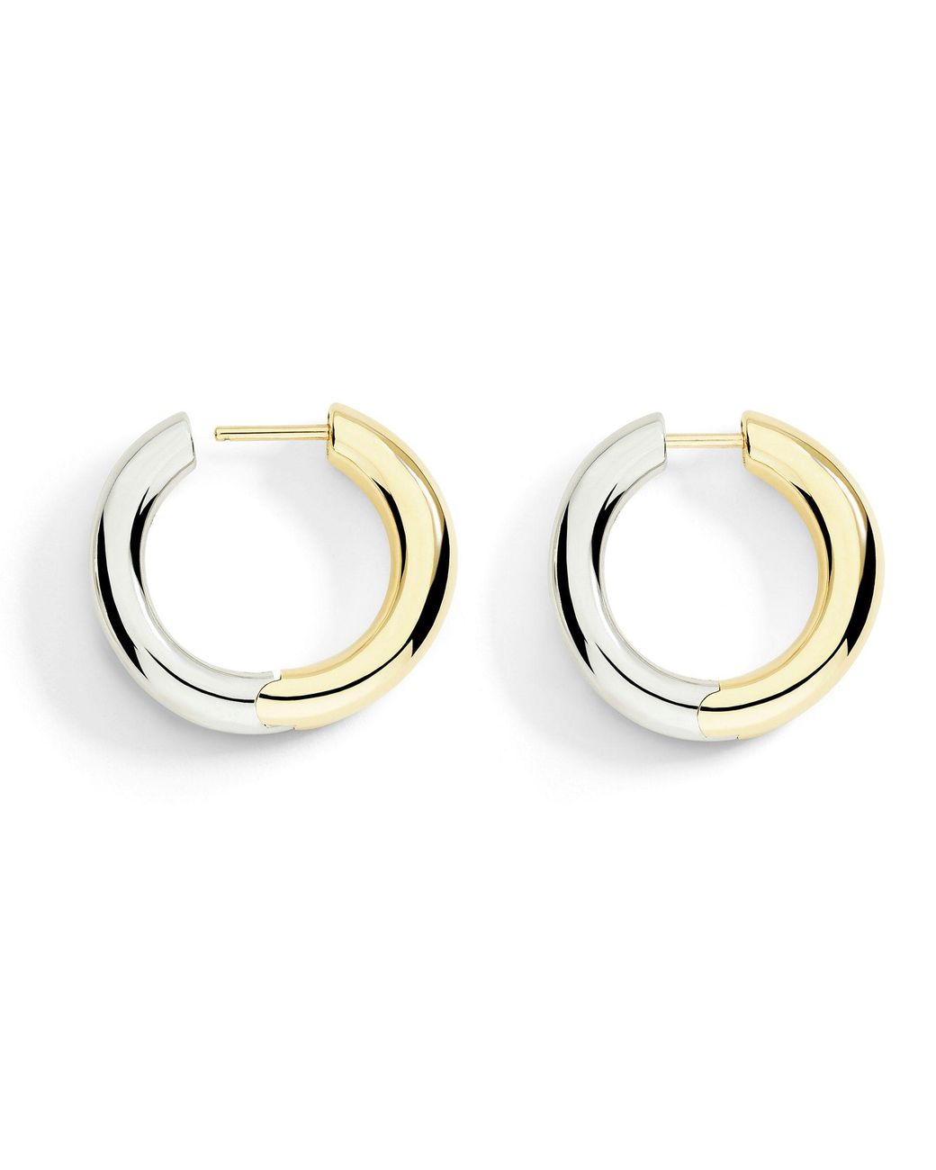 Dodo Metallic Sterling & Hoop Earrings