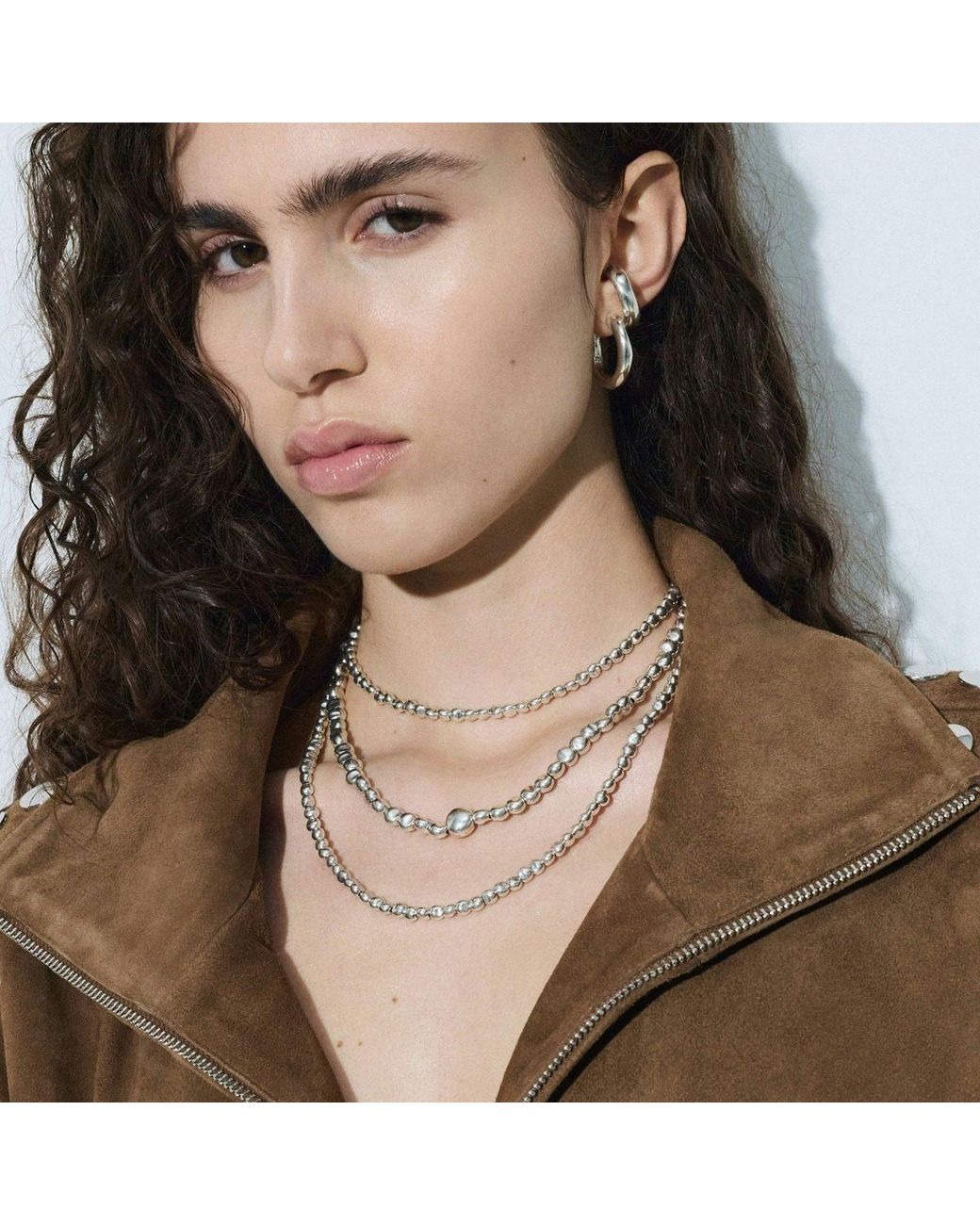 Dodo Metallic Sterling Mini Pepita Necklace