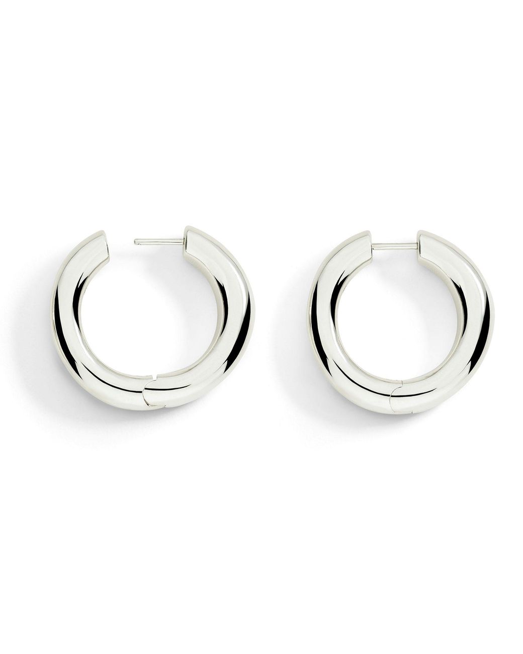 Dodo Metallic Sterling Hoop Earrings