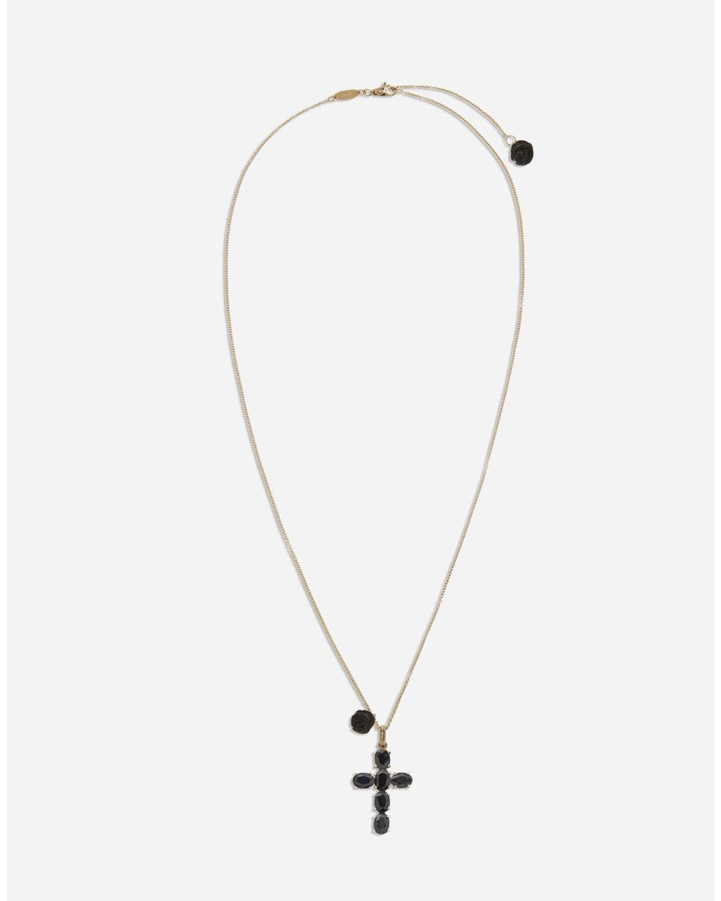 Dolce & Gabbana White Family Pendant With Sapphires