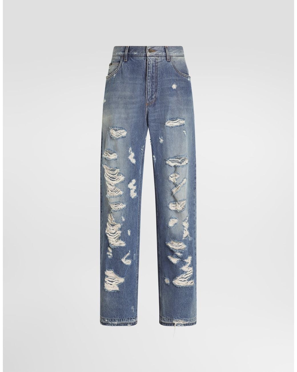 Dolce & Gabbana Blue Denim Trousers for men