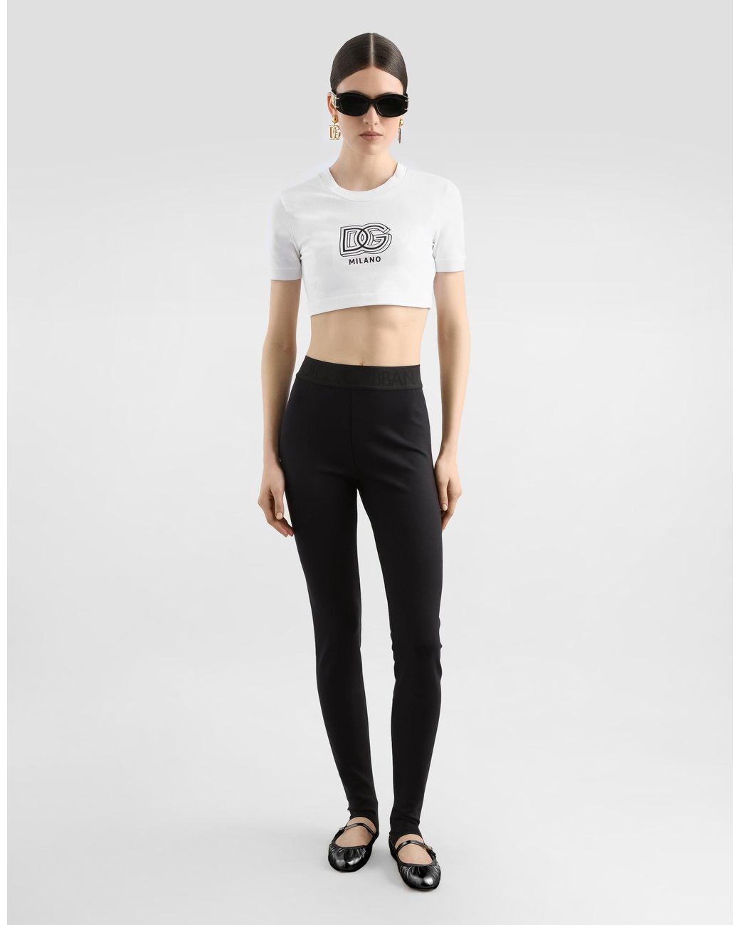 Dolce & Gabbana Black Skinny High-Waisted Trousers