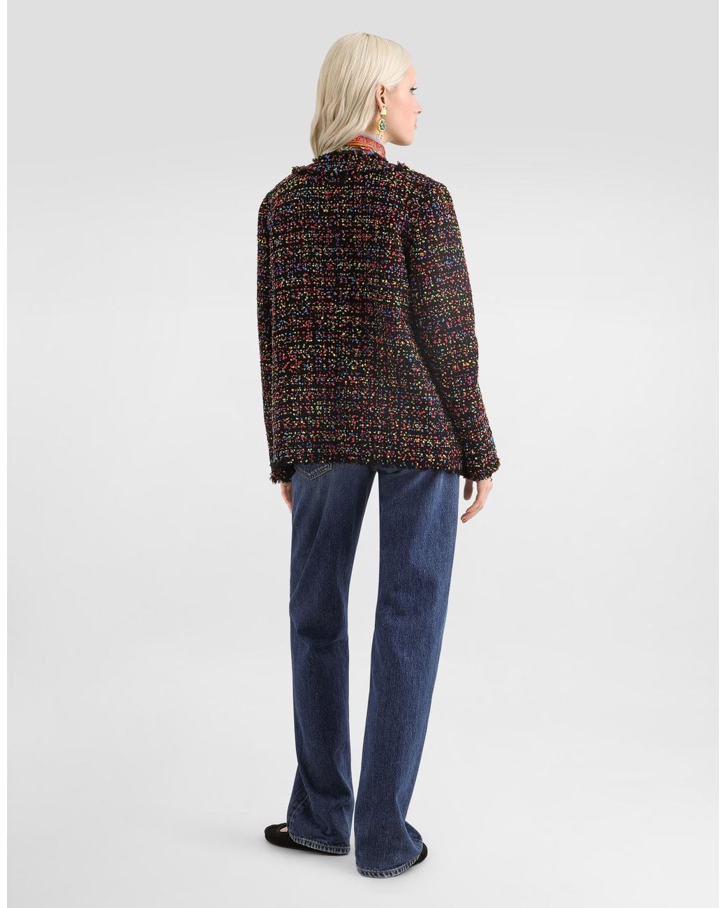 Dolce & Gabbana Black Tweed Jacket