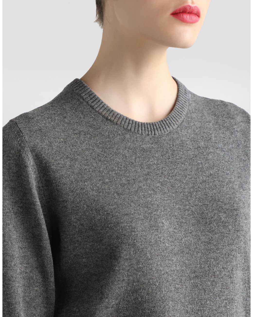 Dolce & Gabbana Gray Cashmere Pullover