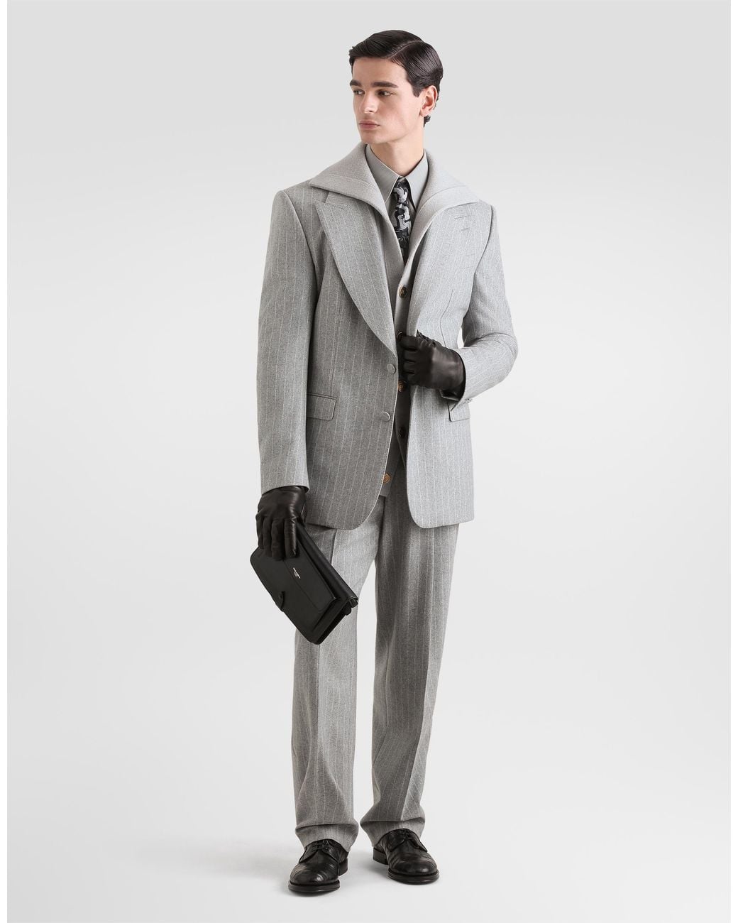 Dolce & Gabbana Gray Martini Single-Breasted Jacket for men