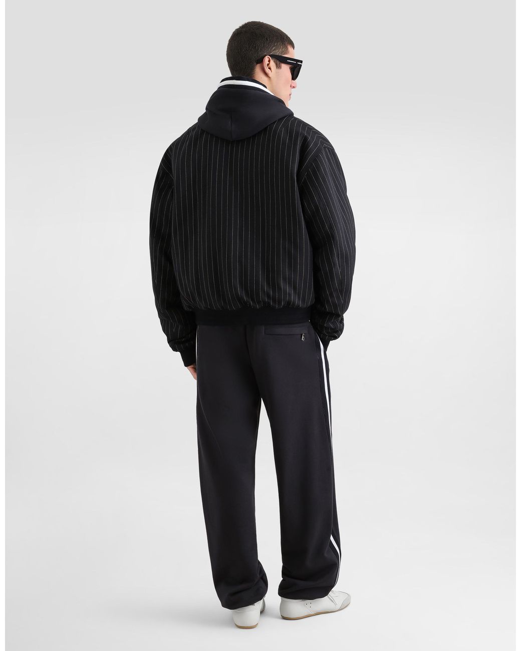 Dolce & Gabbana Black Cotton Hooded Sweatshirt for men