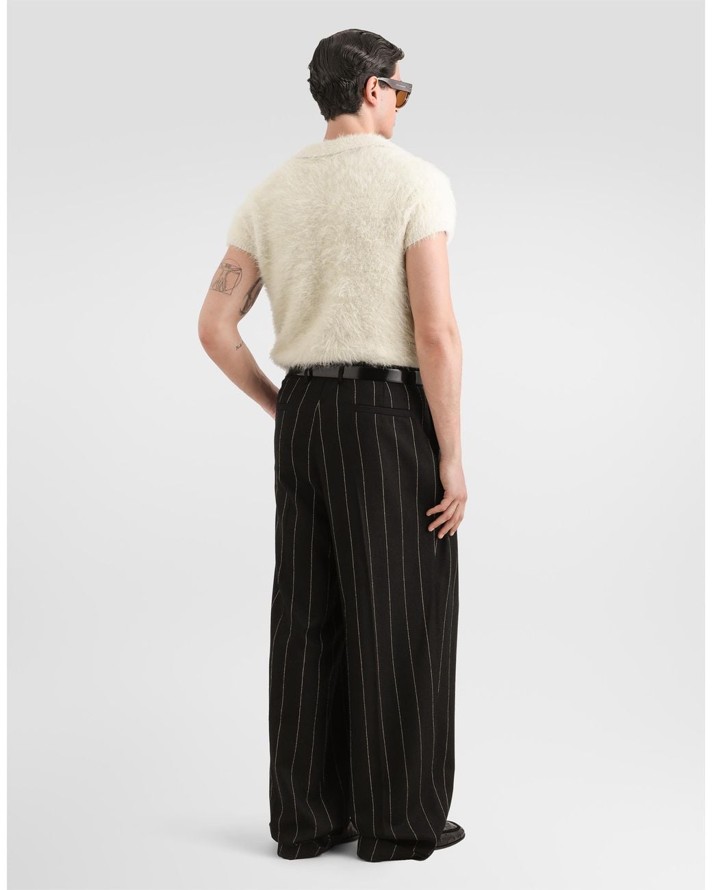 Dolce & Gabbana Natural Knit Polo Shirt for men