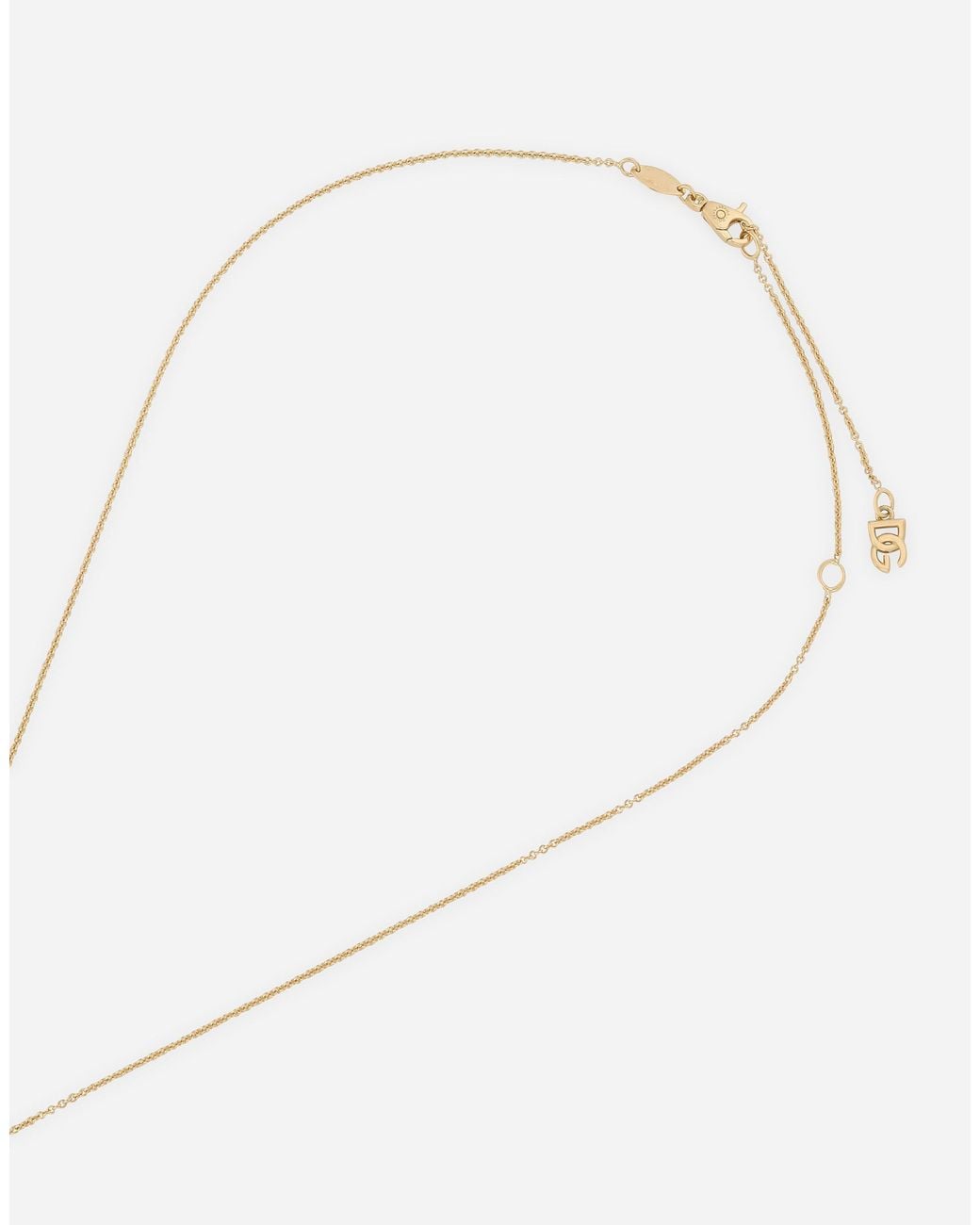 Dolce & Gabbana White Monochrome Pendant 18-Carat And Citrine Quartz