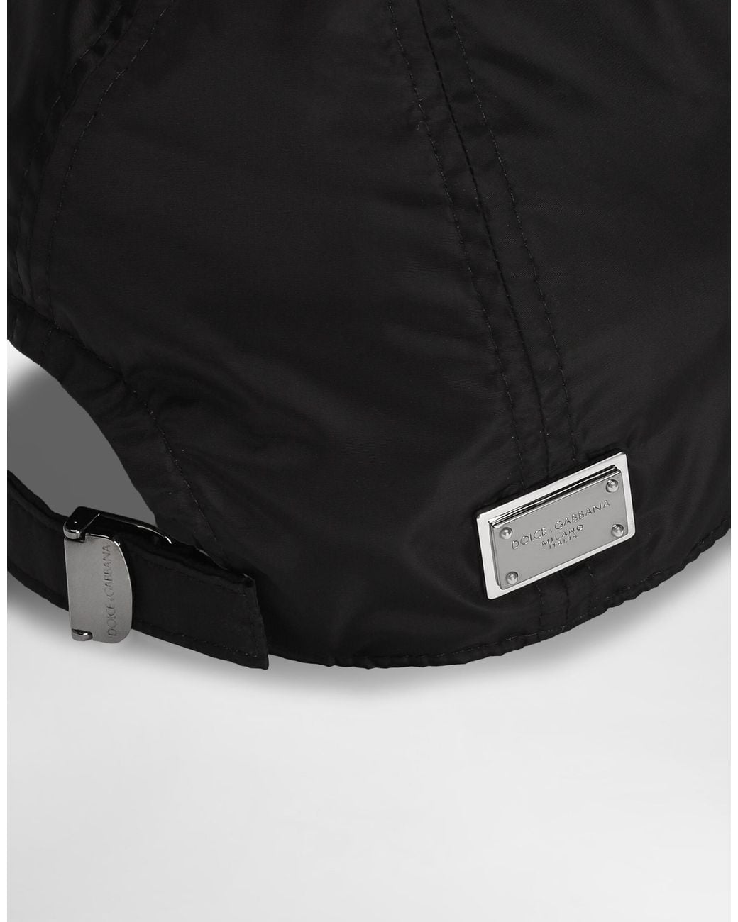 Dolce & Gabbana Black Baseball Cap With Logo for men
