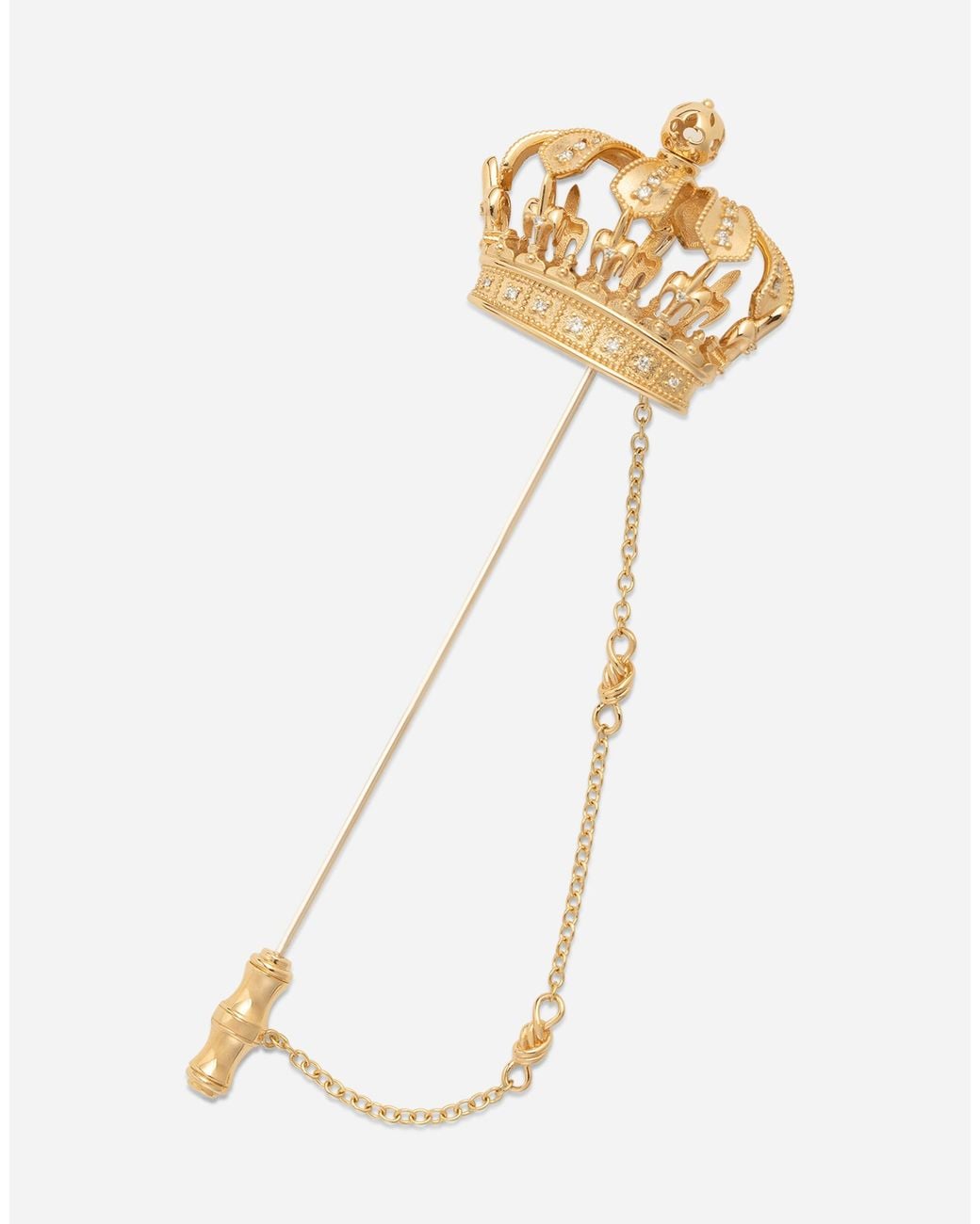 Dolce & Gabbana White Royal Stick Pin for men