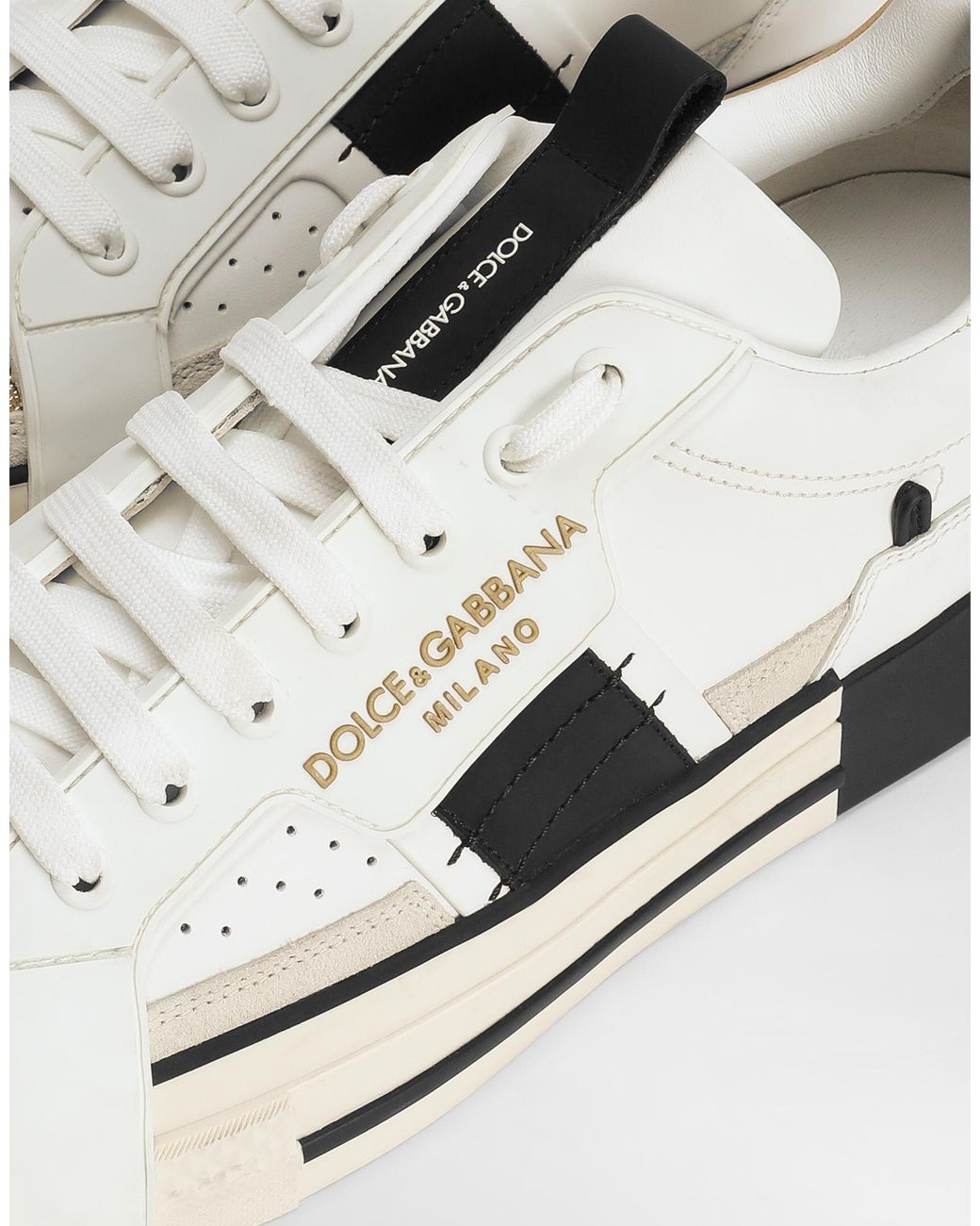 【カーフスキン】D&Gカスタム 2.ZERO スニーカー コントラスト メンズ Dolce & Gabbana カスタム 2.Zero スニーカー カーフ